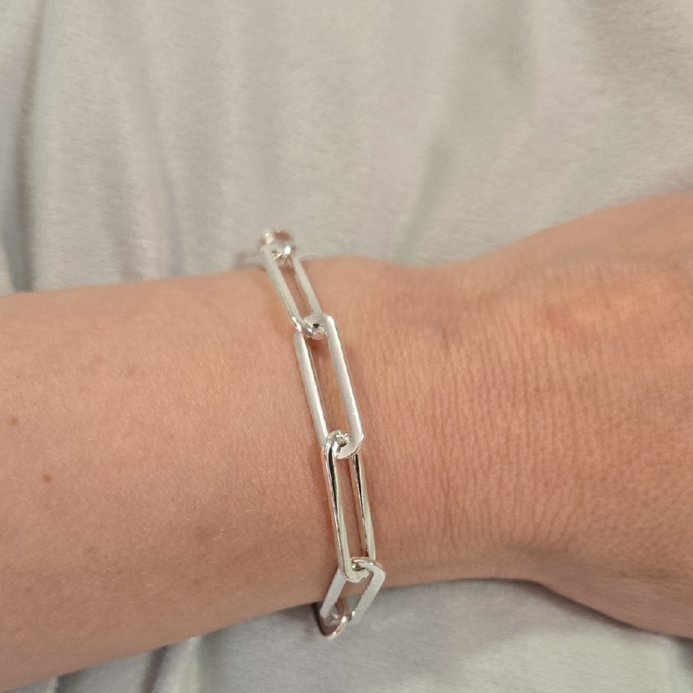 J Crew Elegant Silver Chain Bracelet